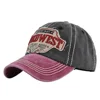 Amazon Vintage WILDWEST Embroidered baseball Cap Western embroidered cap washed to make old visor 6