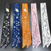 French Summer Classic Key Chain Female Decoration Twill Long Ribbon Binding Bag Silk Ribbon Hair Belt Hot Selling Small Scarf 3