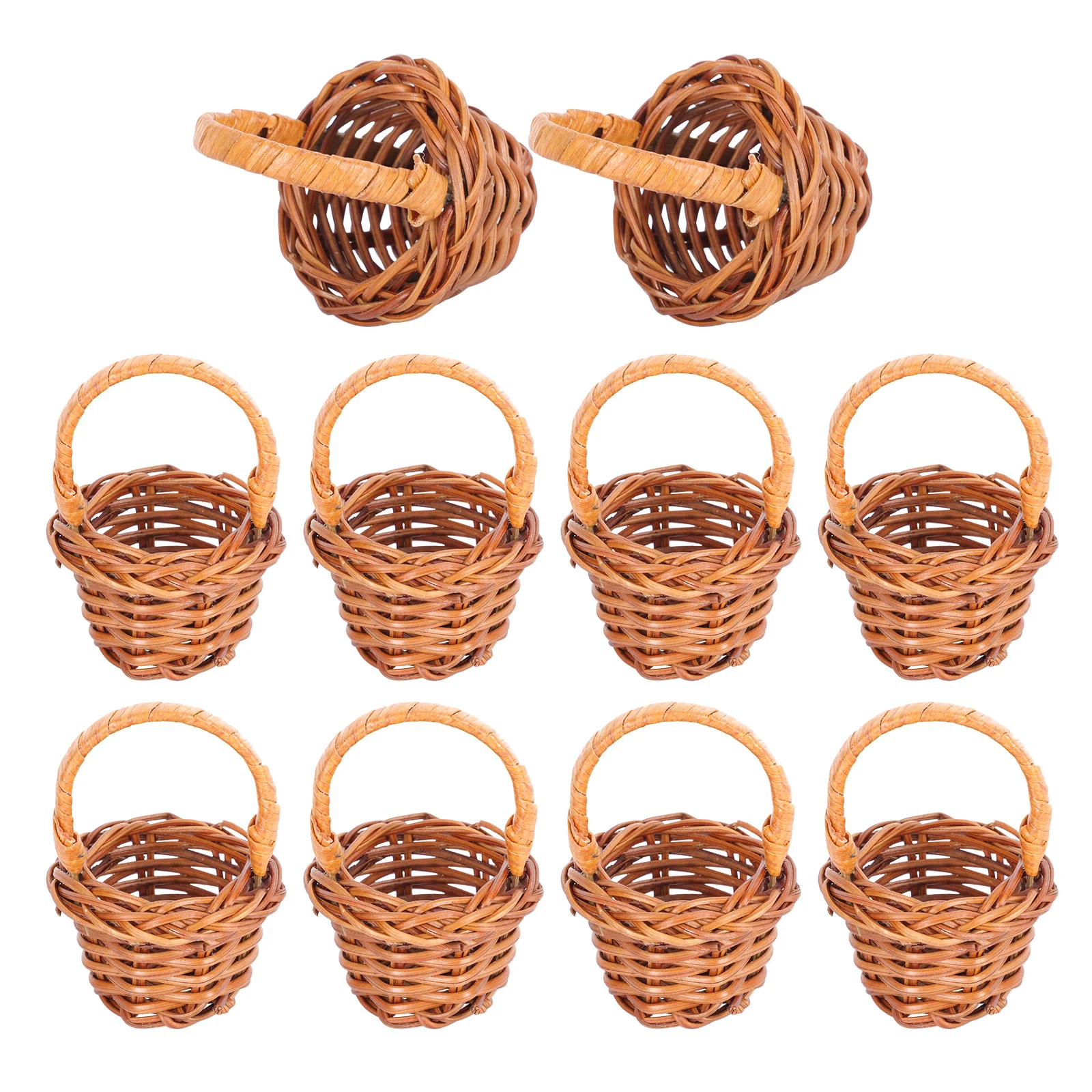 

10 baskets for small flower basket handheld woven basket household office decor basket stuffers for boys basket baskets (