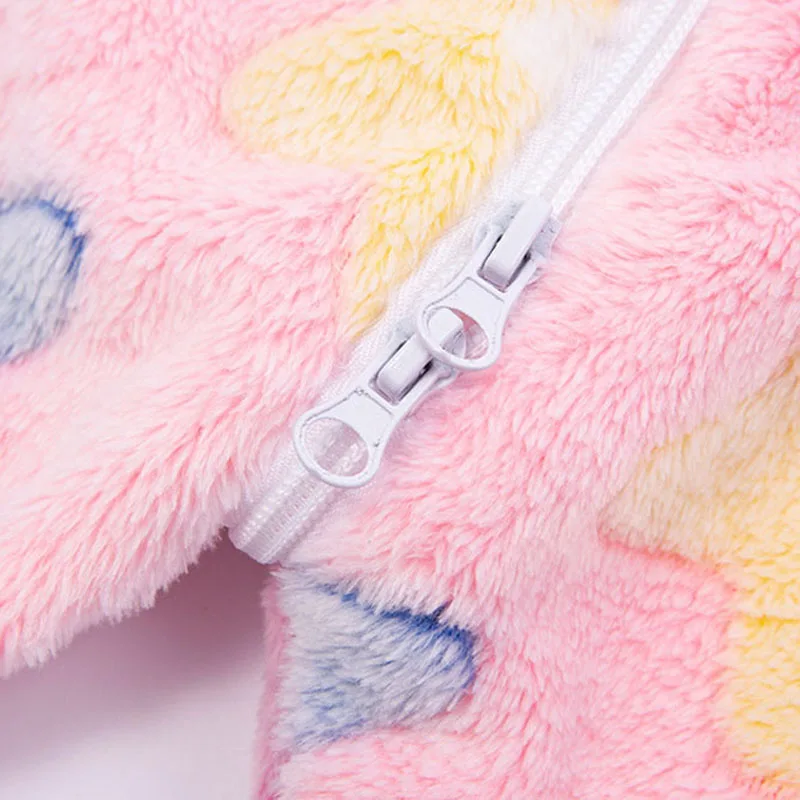 Kids Onesie Boys Girls Long Sleeve Flannel Pajamas Children Winter Cartoon Pyjama Baby Sleepwear 1-4 Years Sleeping Wear