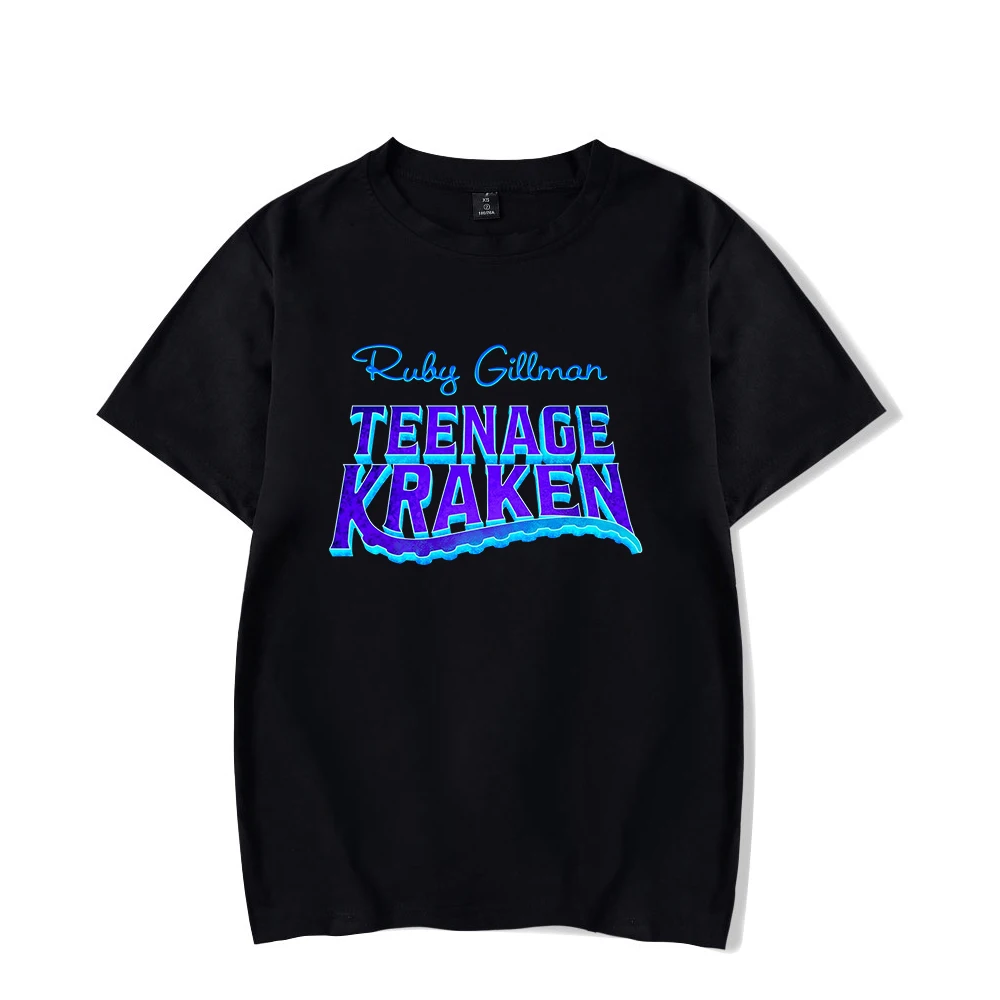 

Ruby Gillman Teenage Kraken Movie T-shirt Crewneck Short Sleeve Harajuku Streetwear American Cartoon Women Men's Clothes