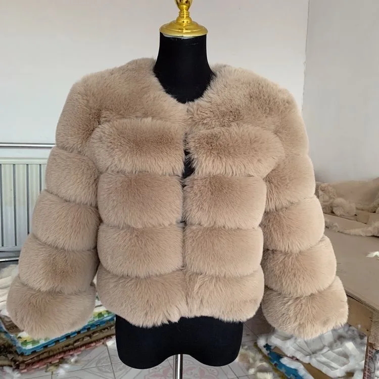 

Женская пушистая куртка из искусственного меха, Женское пальто из искусственного меха