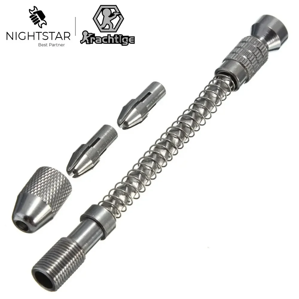 Hand Drill Jewelry Craft Hand Manual Drill Chuck Mini Hand Twist Drill Bit Suit Micro Hobby Craft Jewelry Wood Mini 1