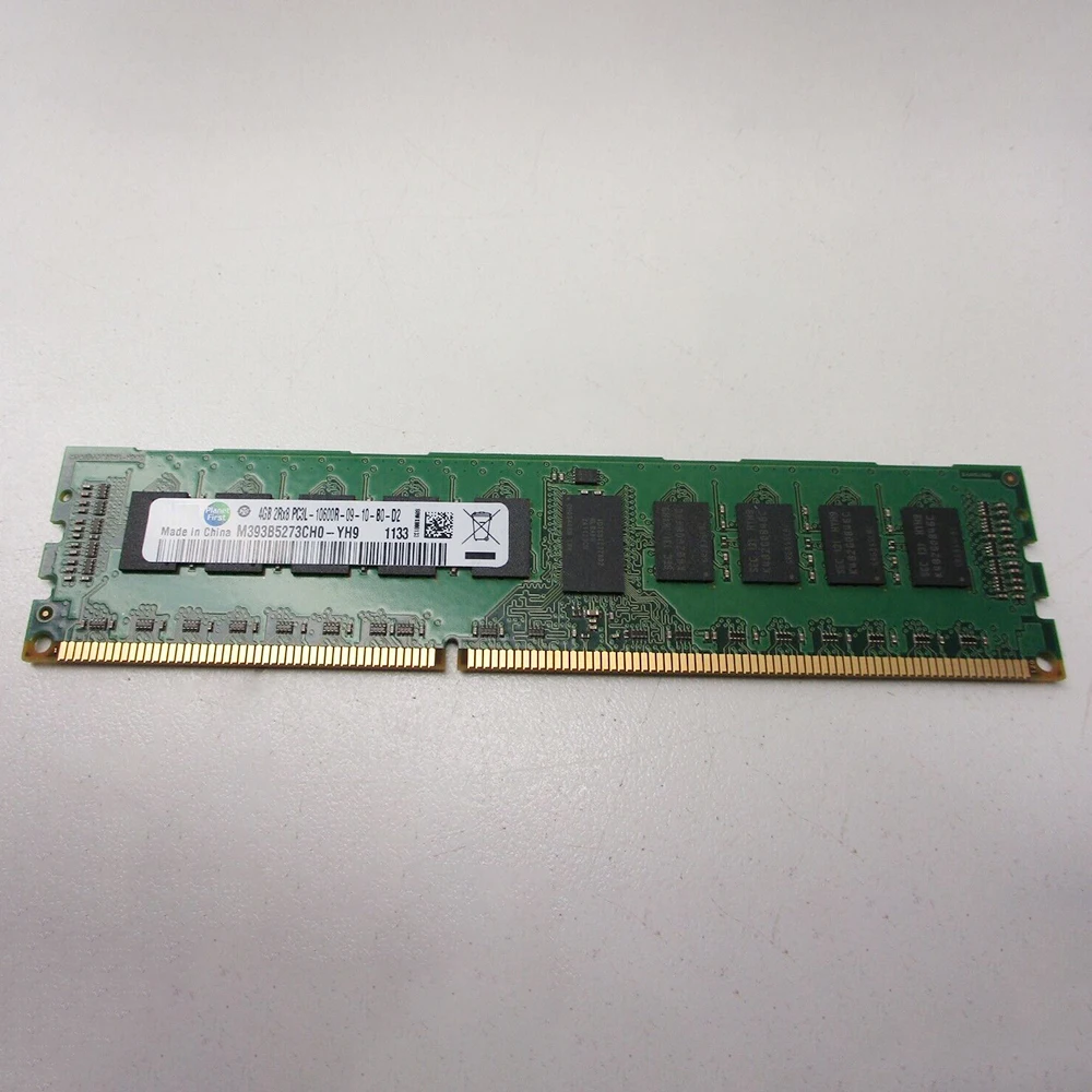 1Pcs For Samsung RAM 4GB 4G 2RX8 PC3L-10600R DDR3L 1333 REG Server Memory M393B5273CH0-YH9 5 1Pcs For Samsung RAM 4GB 4G 2RX8 PC3L-10600R DDR3L 1333 REG Server Memory M393B5273CH0-YH9 - Image 3
