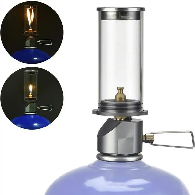 Outdoor Gas Lantern candle light Portable Tent Light Backpacking
