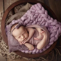 Newborn  Photography Props Baby Girl Headband Newborn Pillow Cushion Photography Accessories 2