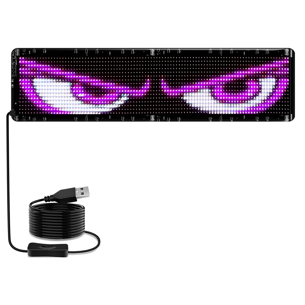 車トラックデビルアイライト、光るスクロールメッセージ、プログラム