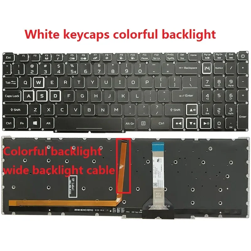 NEW US laptop keyboard For Acer Nitro AN515-56 AN515-57 AN515-58