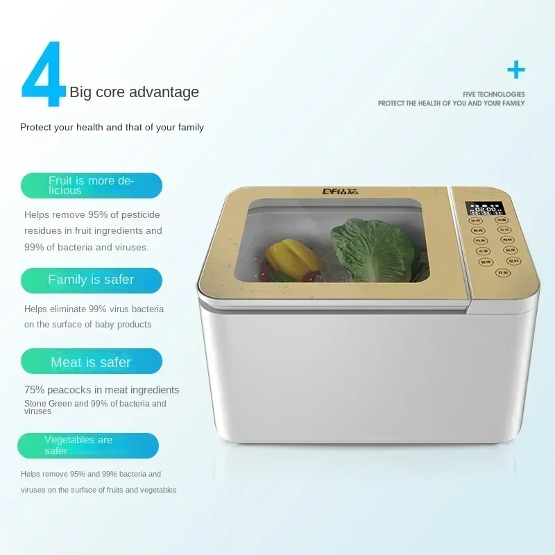 220V Powerful Vegetable Washer and Purifier - Removing Residual Pesticides and Bacteria from Your Food 2