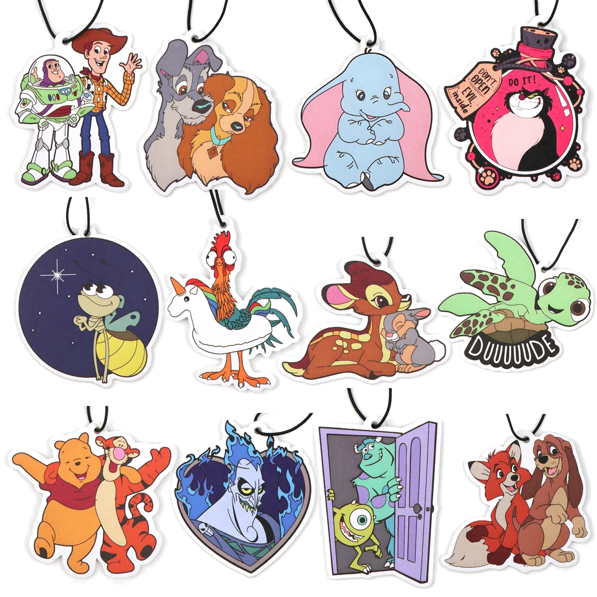 Cute Animals Fragrant Paper Auto Interiors Cartoon Car Fragrance Cabinet Bedroom Air Freshener Hangings Solid Perfume Gifts 1