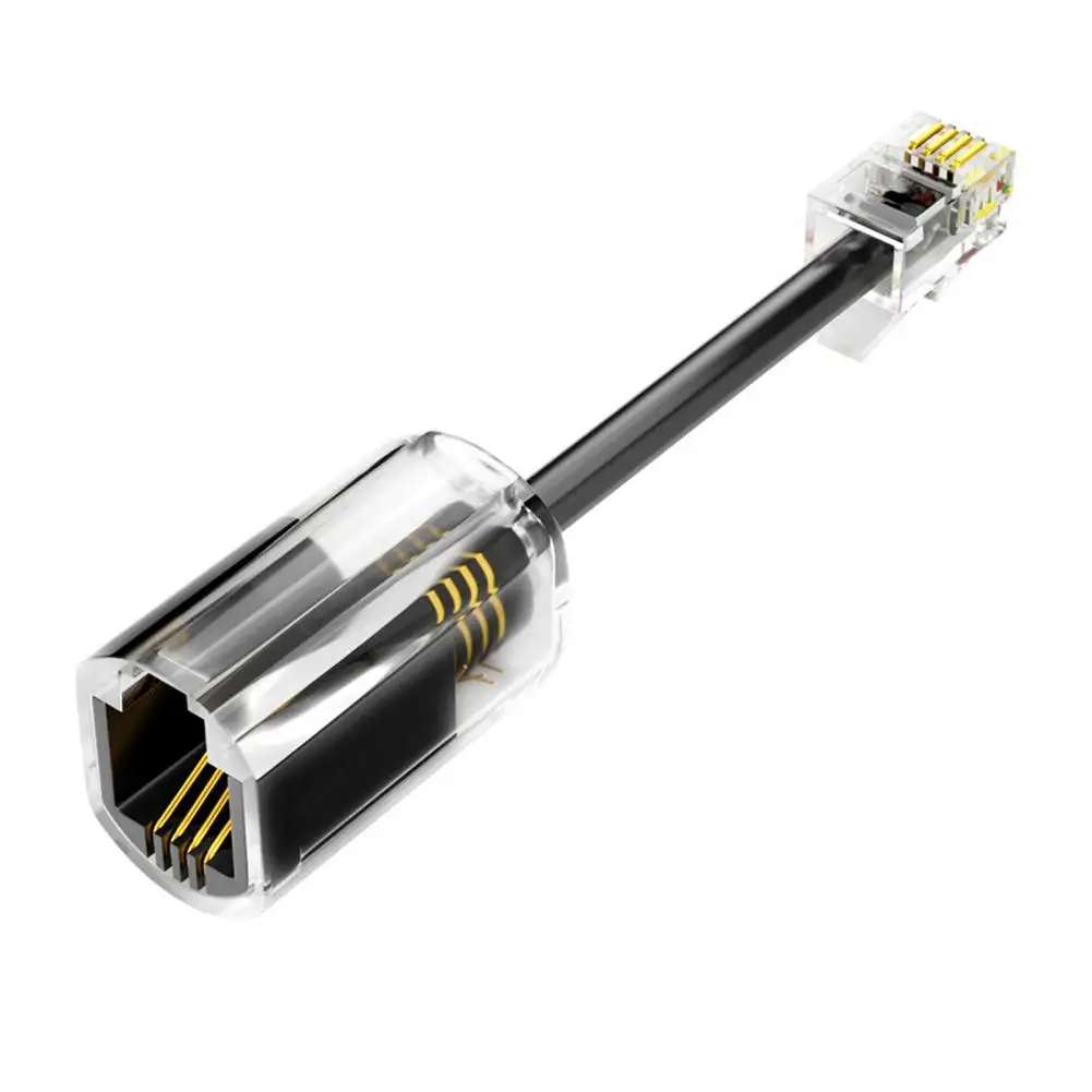 Phone cord detangler Phone Cord Anti-rolling Device Swivel Telephone Cord Detangler 360 Degree Anti-tangle Rj9 4p4c Handset Cable for Landline