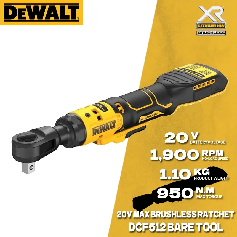 

Ключ с храповым механизмом DEWALT DCF512, компактный бесщеточный, 1/2 дюйма Инженерный беспроводной Трещоточный ключ с регулируемой скоростью