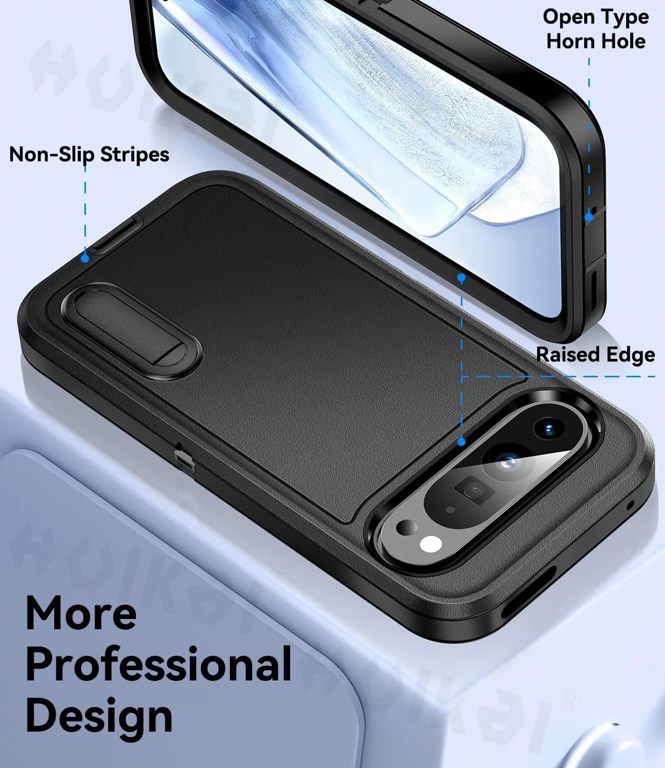 Ultimate Rugged Full Body Shockproof Case with Kickstand - Heavy Duty, Anti-Scratch Protection