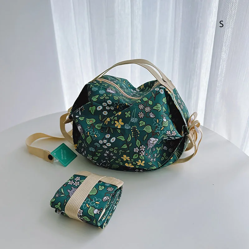 Elegant Japanese-Style Folding Travel Handbag - Multi-Purpose Shopper