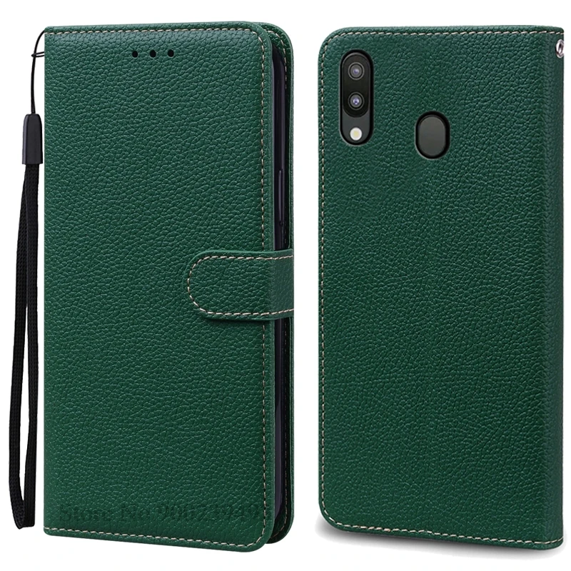 Leather Wallet Case for Samsung Galaxy M20 - Flip Cover & Card Holder