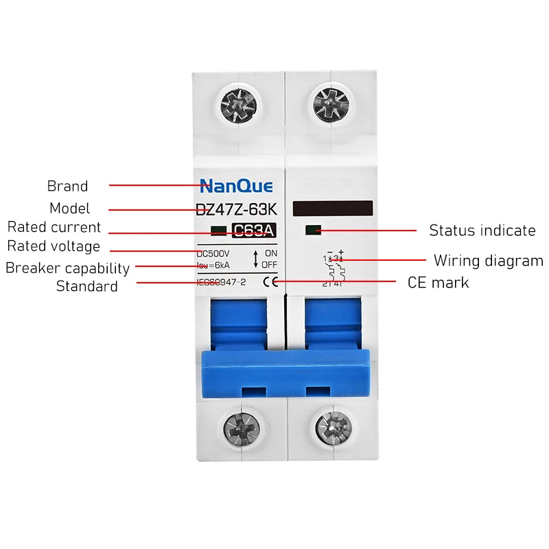 Enhanced Solar Panel DC Circuit Breaker