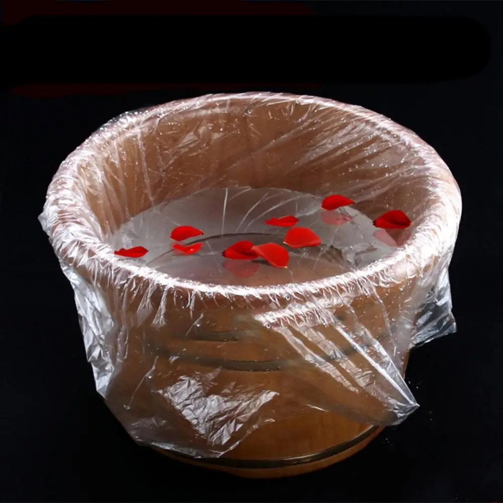 90Pcs/Set Disposable Feet Spa Barrel Plastic Film Bath Basin Bags Feet Pedicure Spa Skin Care Foot Tub Bags Foot Tub Liners