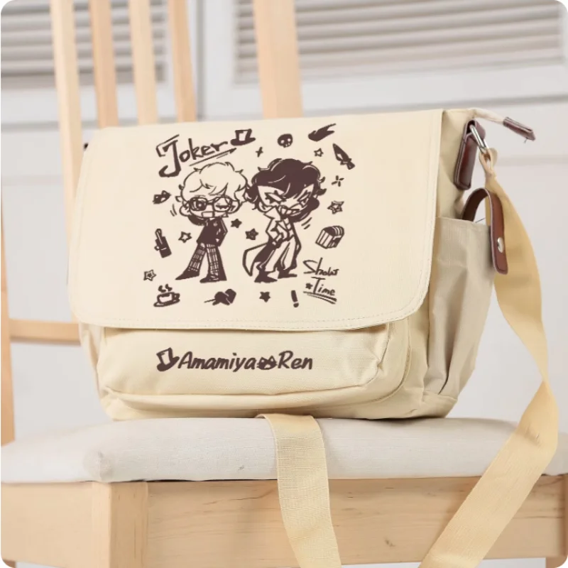 

Anime Persona 5 Crossbody Canvas Bags School Bag Unisex Messenger Bag Fashion Shoulder Bag 2428