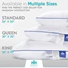 NEW 100% White Goose Down Triple Layer Pillow Cotton Shell Custom Size Cushion Feather Core Use All Season 6