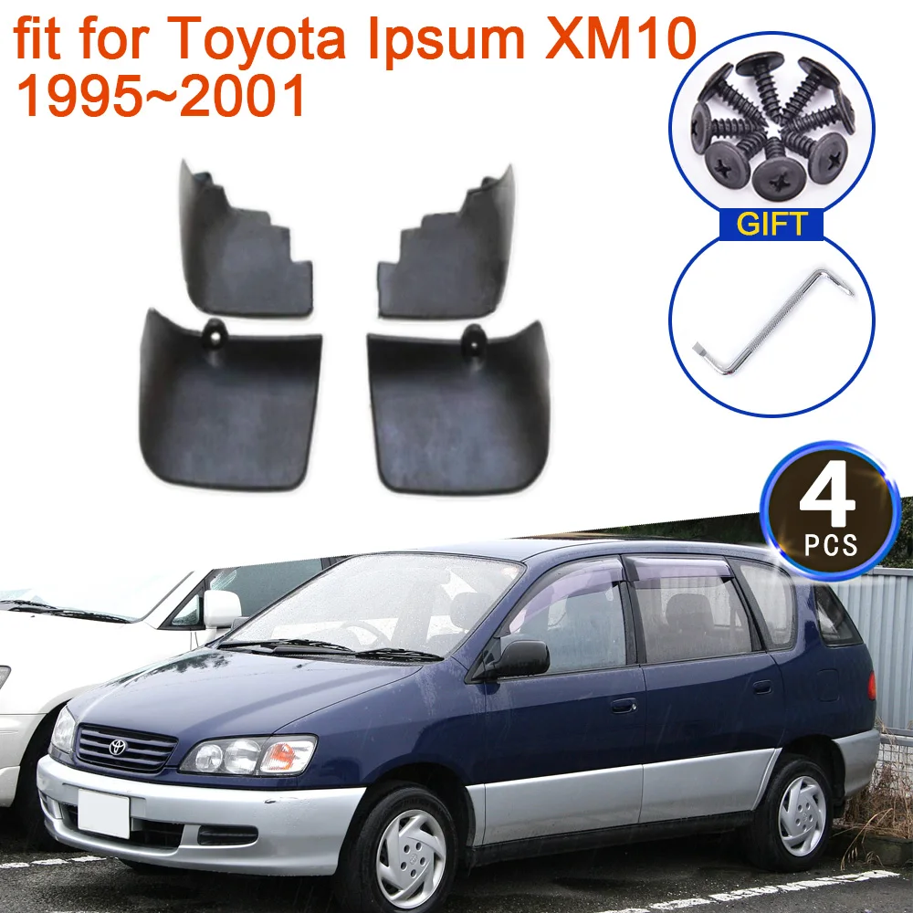 

4x Mud for Toyota Ipsum XM10 1999 1995~2001 1998 1997 1996 Avensis Picnic Accessories Mudguards Fender Mudflap Front Rear Wheels