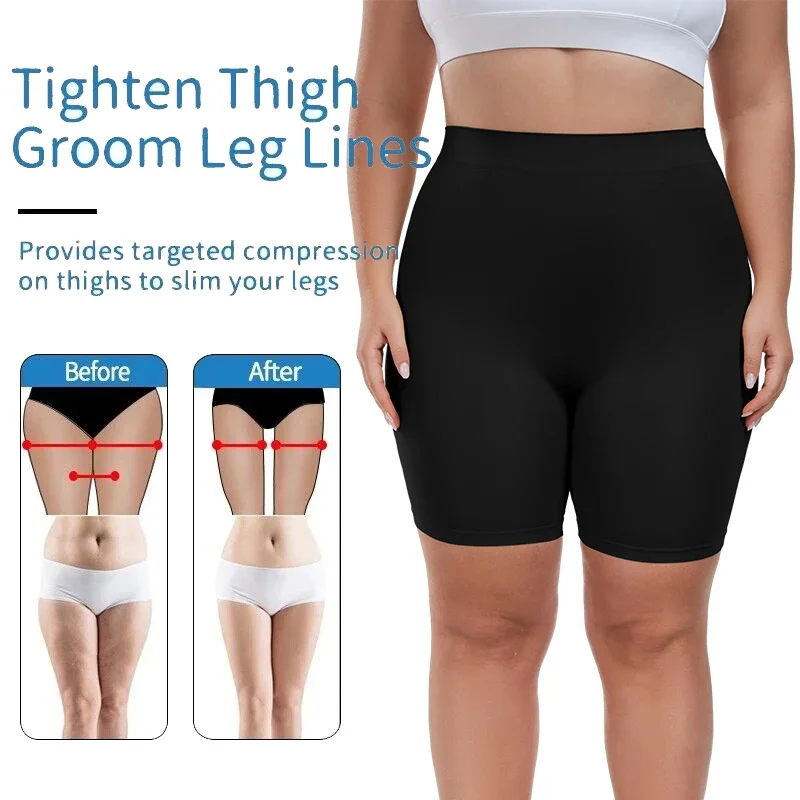 Women Safety Pants High Waist Abdominal Pants Postpartum Body Shaper Comfort Boxer Briefs Skirt Shorts XL-4XL Seamless Underwear safety shorts,safety pants,high waist underwear,women shorts underwear