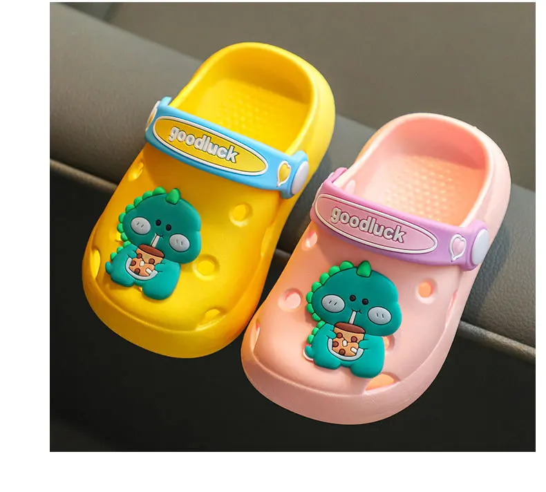 girl princess shoes Cartoon Dinosaur Kids Slippers Boys Summer Beach Sandals Girls Home Slippers Toddler Anti-Slip Indoor Slides Child Garden Shoes best leather shoes