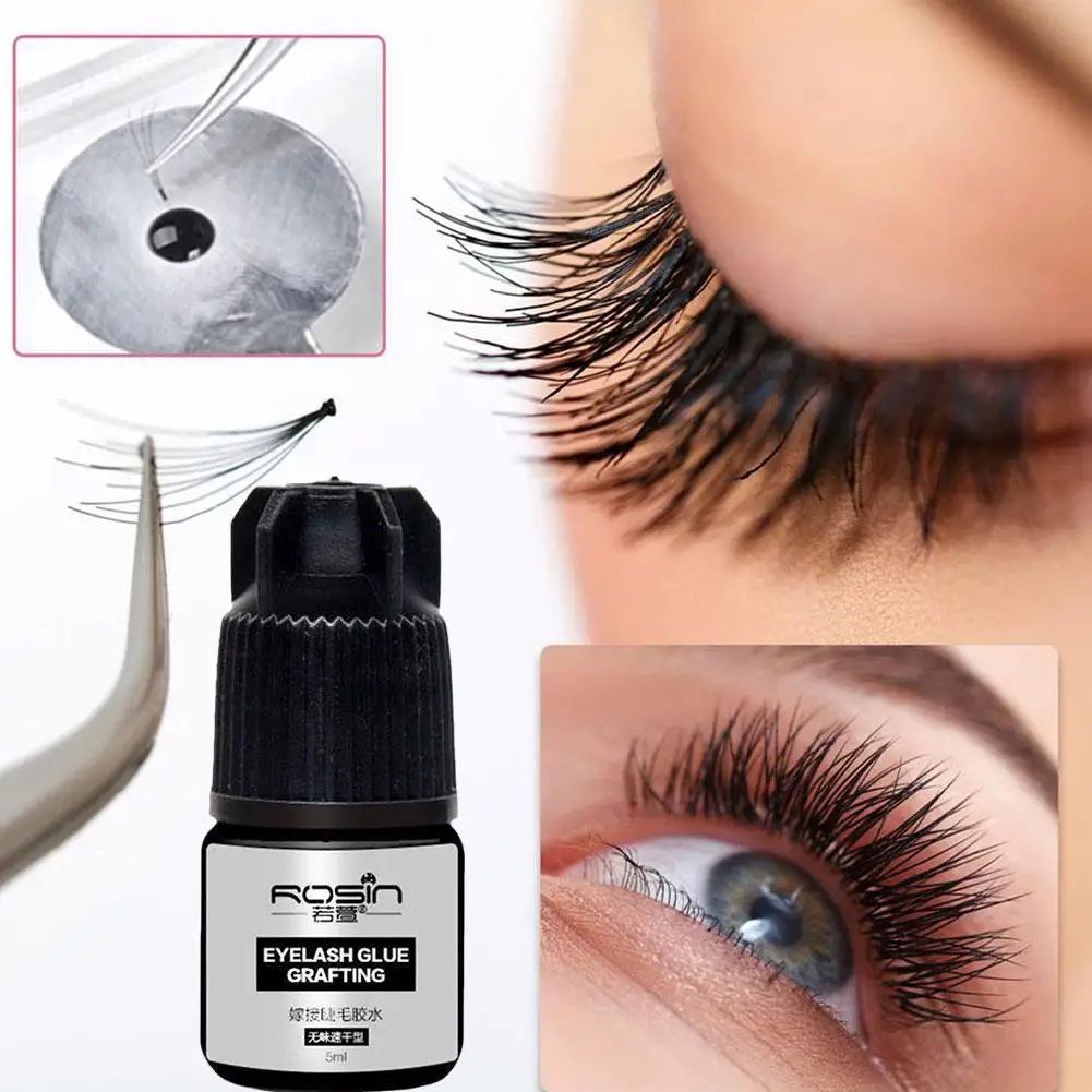 

Waterproof Eyelashes Extension Glue Long Lasting Grafting No Lashes Black Quick Glue Irritant Adhesive Tools Glue Makeup Dr F6V2