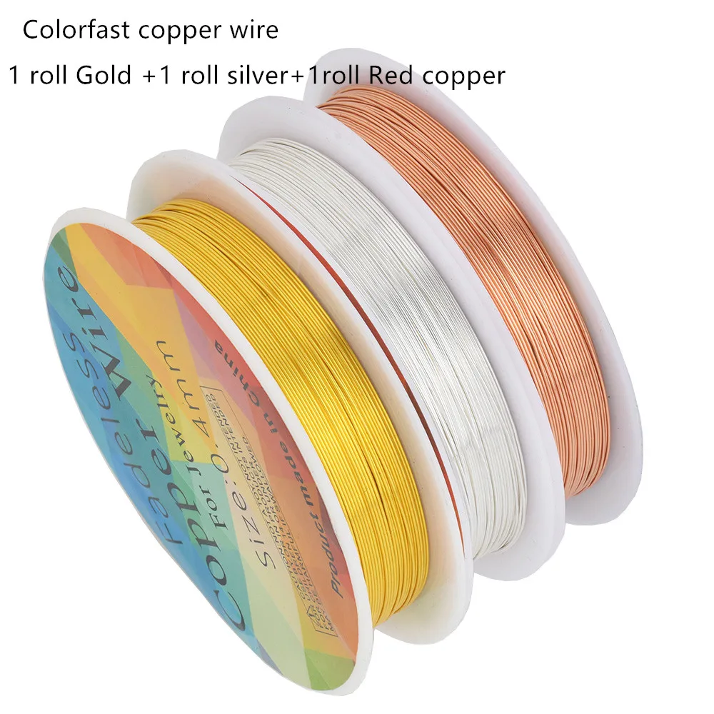 Vibrant Copper Jewelry Craft Wire - Versatile Sizes for DIY Bracelets & Necklaces