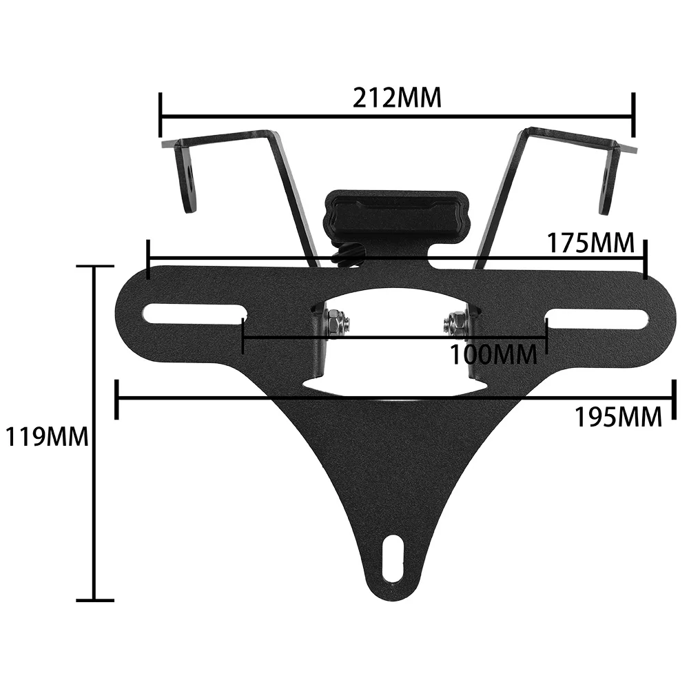 Für CFMOTO 450MT 2024 IBEX 450MT Kennzeichen Halter Fender Eliminator Schwanz Rahmen LED Licht Motorrad Für CF-MOTO MT450 2025 – Detail 2