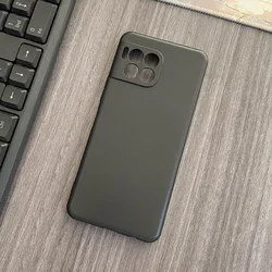 Matte Black Soft TPU Silicone Protective Phone Case for REVVL 7 5G (Black)