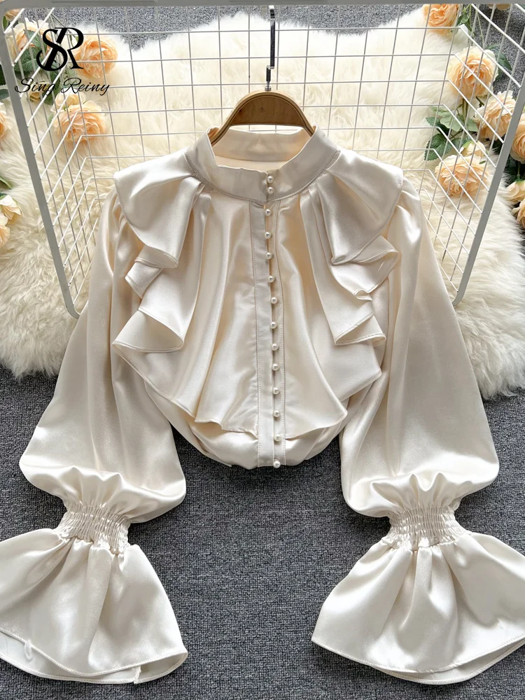 Bauchtanz-Oberteil Aus Satin – Rüschen-Top Für Bauchtänzerinnen, In 41 Farben, Größen S Bis 5XL