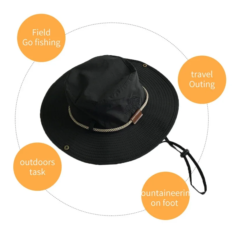 Sun Hats Fishing Hats Fashion Summer Bucket Hat For Men Women Outdoor