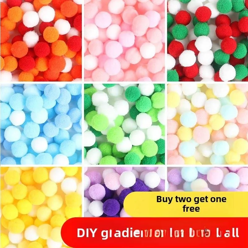다채로운 색상의 작은 솜뭉치, 높은 탄성, DIY 재료, 유치원 미술 공예, 가..