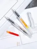 Transparent pen +10 color ink sac, pen can replace ink sac, transparent no printing style ins high appearance level correction p 3