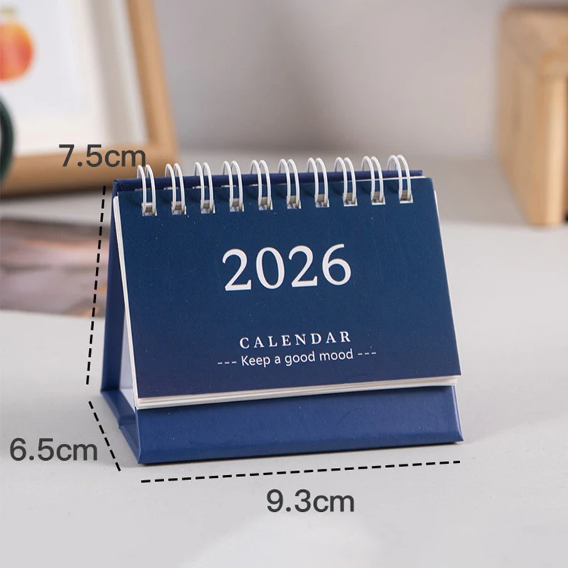 2026 Mini Desk Calendar Desktop Notepad Ornament Cute Simple Calendar,Christmas New Year Gift, Daily Planner Table Calendar