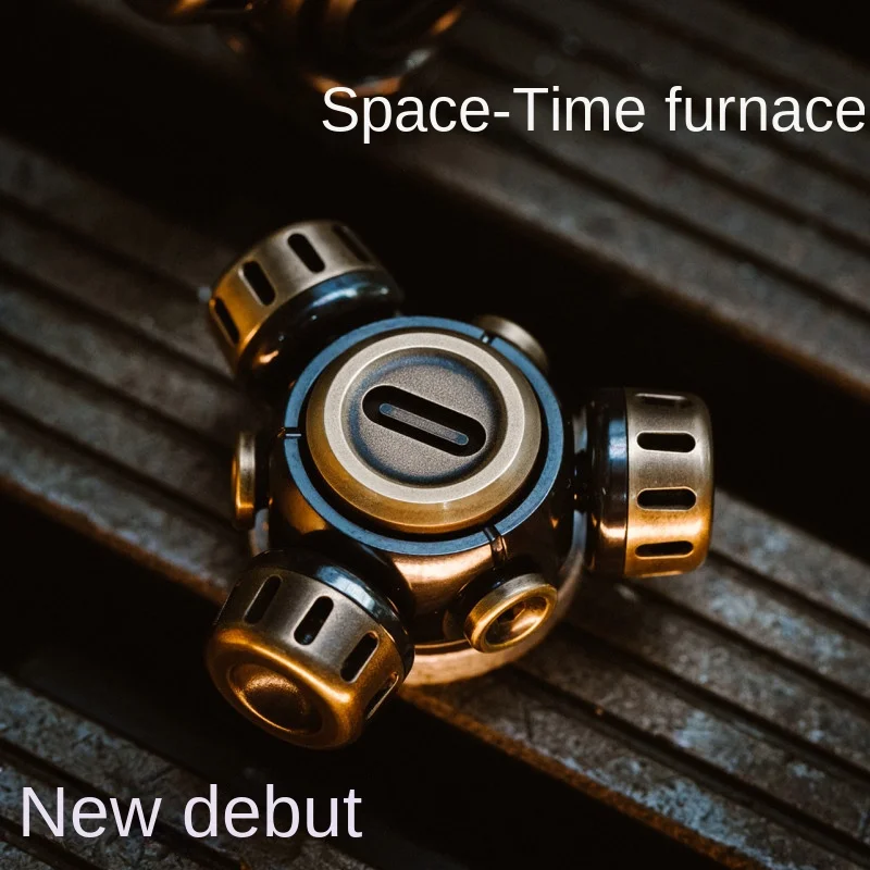 Space-Time Furnace Three-Leaf Zirconium Red Copper Fingertip Gyro EDC  Finger Useful Tool for Pressure Reduction Ultra-Long Time - AliExpress