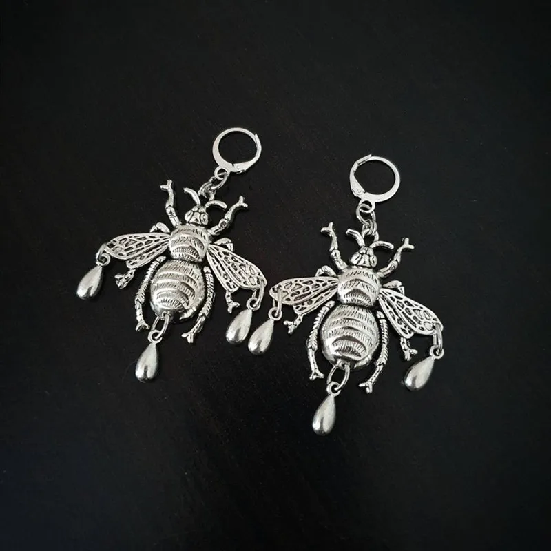 Grandi Orecchini A Forma Di Ape Bohémien, Orecchini A Forma Di Ape, Ape Boho, Orecchini A Forma Di Ape Sacra, Orecchini A Forma Di Ape Regina Mistica,