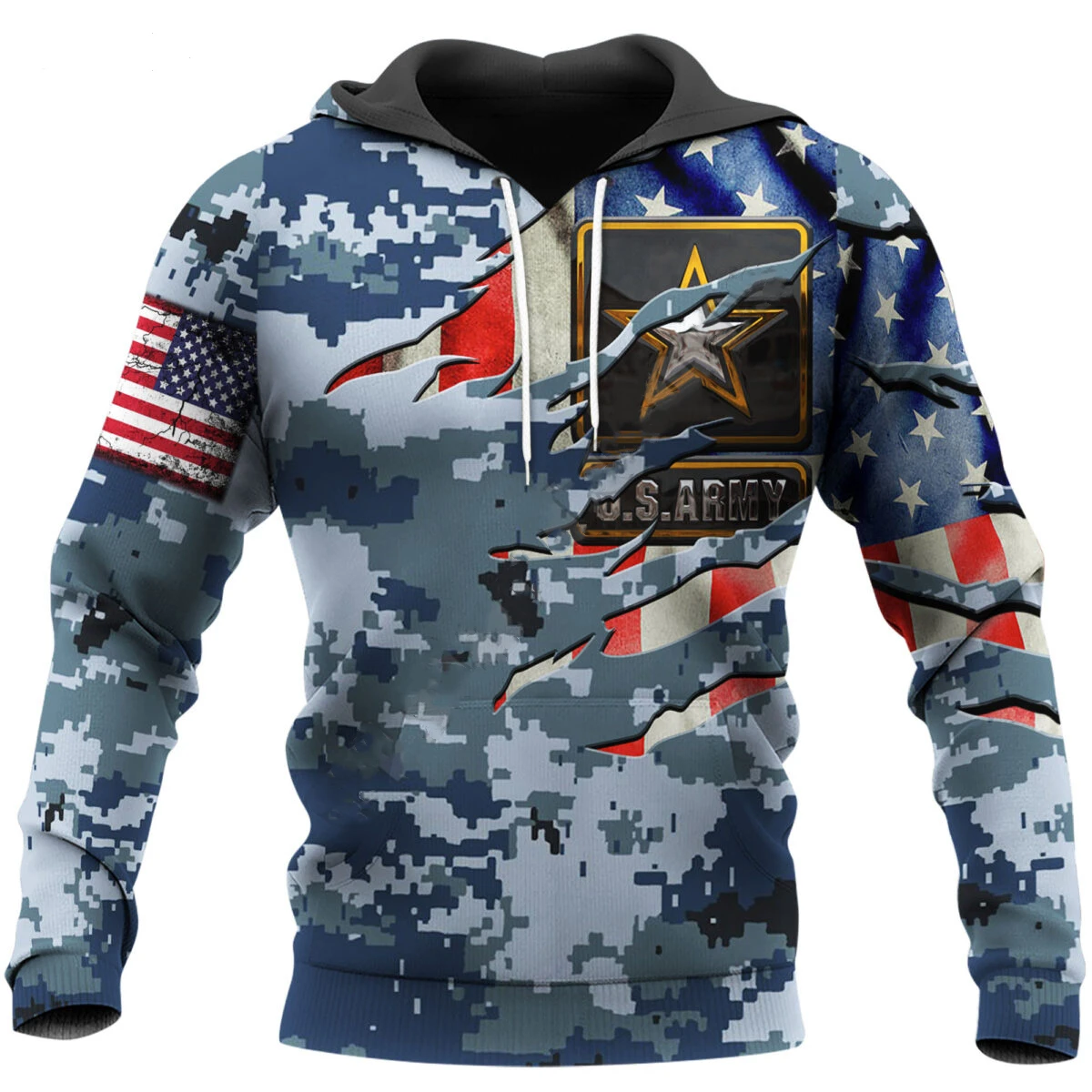 yk2 US Army Eagle Marine Military Camo Suit Veteran NewFashion 3DPrint Men/Women Streetwear Pullover Jacket Hoodies
