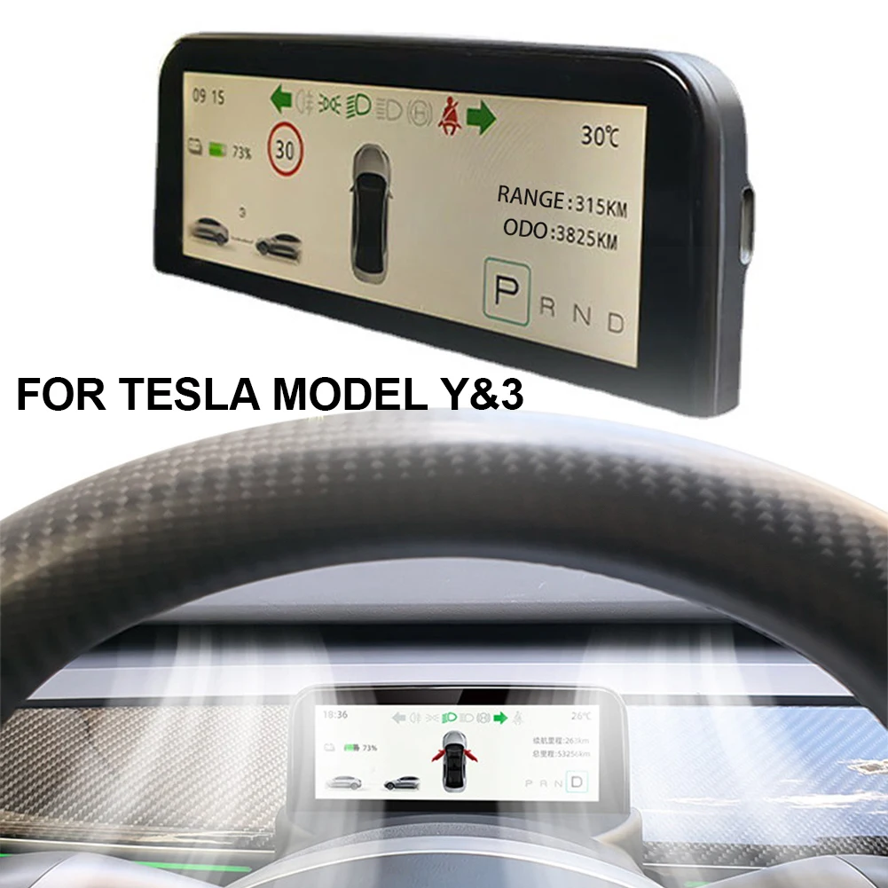 

Спидометр для Tesla Model 3/Y, с ЖК-дисплеем 4,6 дюйма
