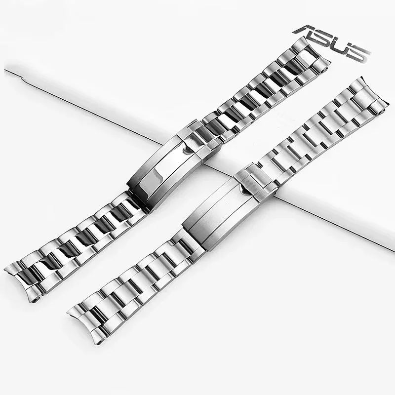 Premium Solid Stainless Steel Watchband - Elegant Wrist Bracelet Strap