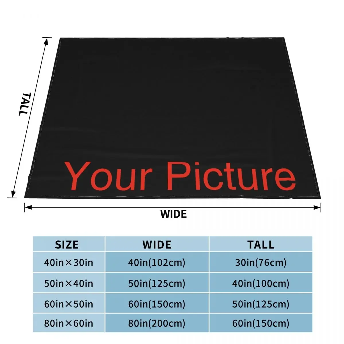 Your Picture Blanket Cover Coral Fleece Plush Customized DIY Print on Demand Dropshipping Warm Throw Blankets for Bed Bedspread 6