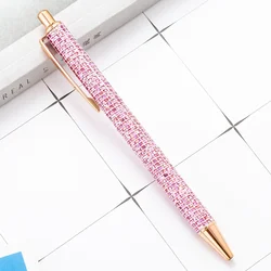 Rose Gold Glitter Ballpoint Pen - Elegant Stationery & Promotional Gift (Plaid pink (gold))
