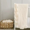 Organic Cotton Receiving Blanket Muslin Baby Swaddle Blanket for New Born Infant Bedding Ruffle Babies Accessories Newborn Plaid 2