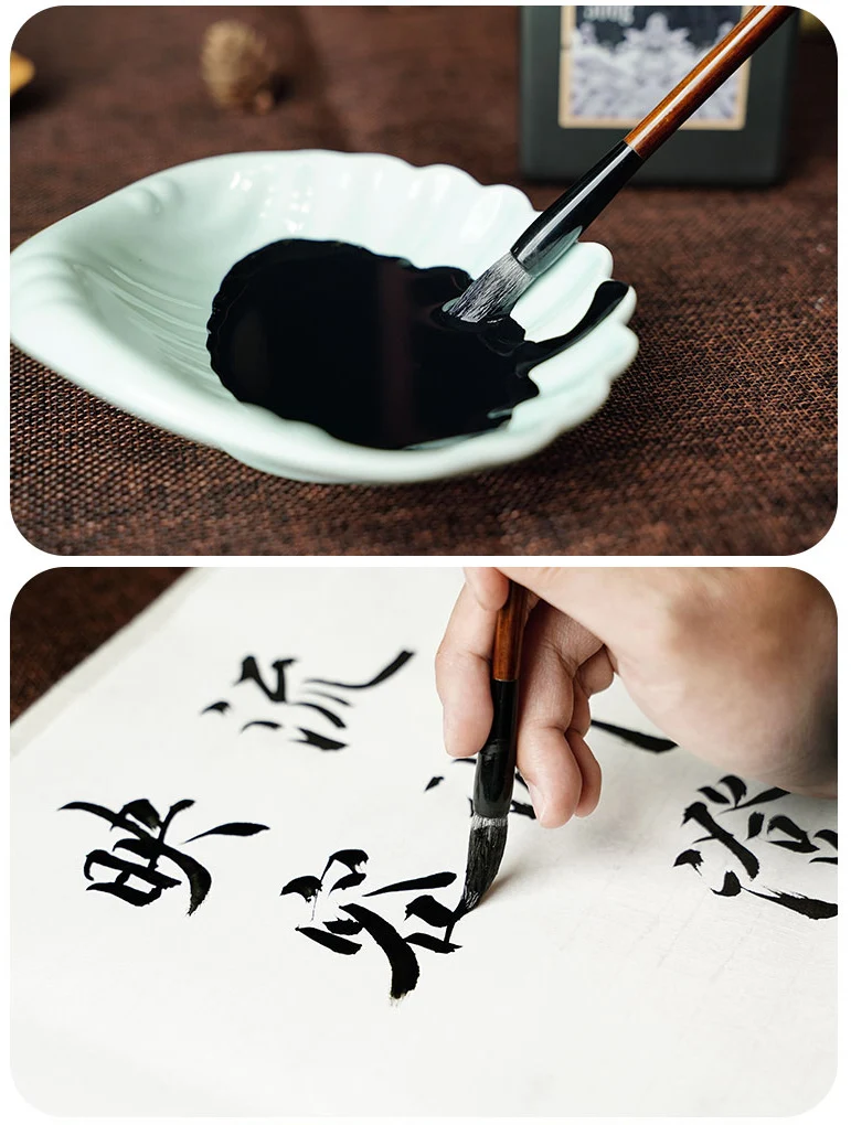 Yidege Professional Chinese Sumi Refined Ink Black Liquid Traditional Calligraphy Brush Painting 100g/250g/500g Writing Drawing 4