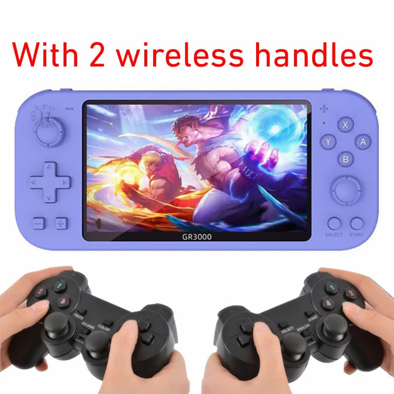 

Classic Portable Handheld Arcade Console NEW GR3000 5.13 Inch Screen GBA Doubles For PSP 10000+ Game For Child's Christmas Gifts