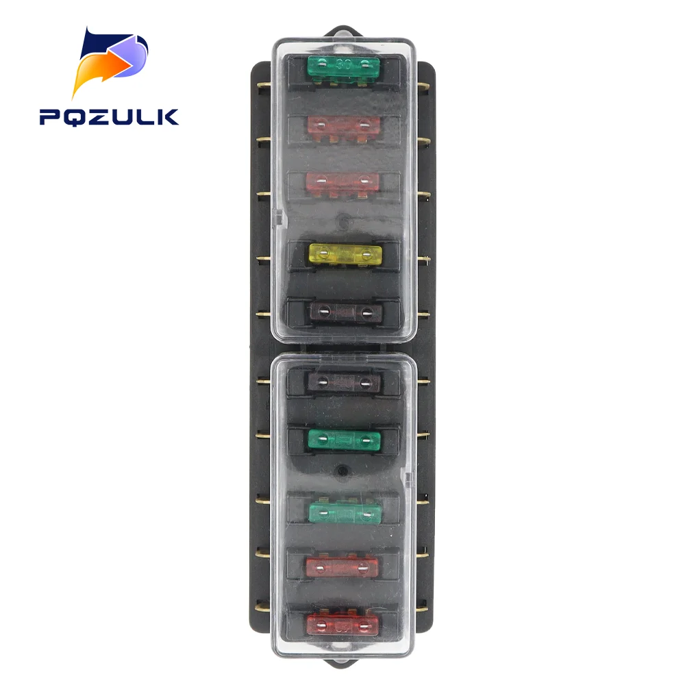 Auto-Sicherungshalter 4/6/8/10/12-Wege-Schaltung Standard ATO Blade Fuse Box Blockhalter 12V/24Ve für 22mm Lenker Motorräder E-Bikes – Detail 11