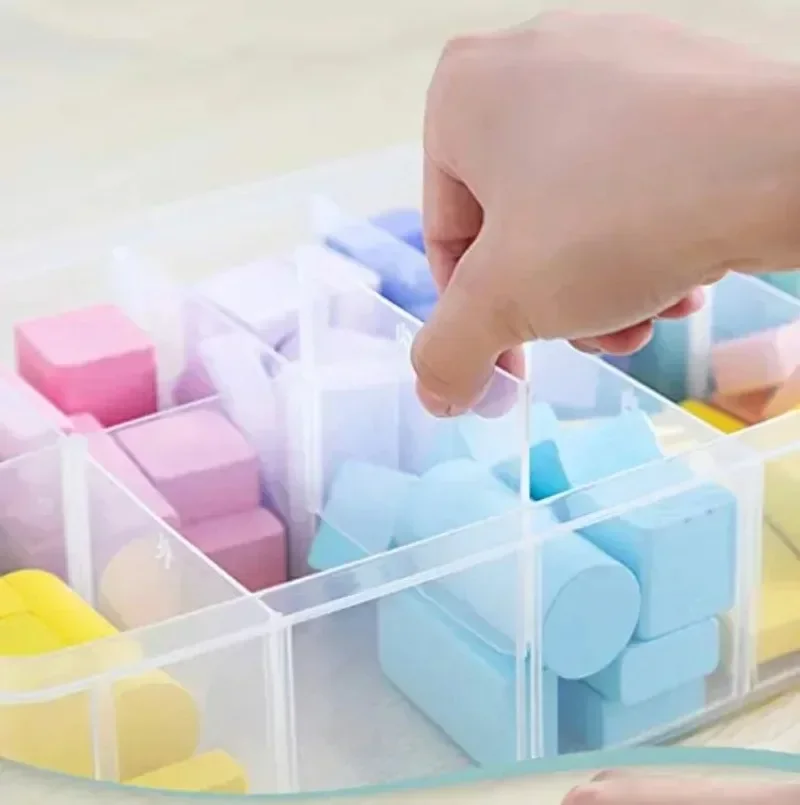 Stapelbare 3-stöckige Kunststoff-Aufbewahrungsbox mit Verstellbaren Fächern Spielzeug-Behälter Transparenter Schmuck-Organizer Haushalts-Aufbewahrungszubehör – Detail 18