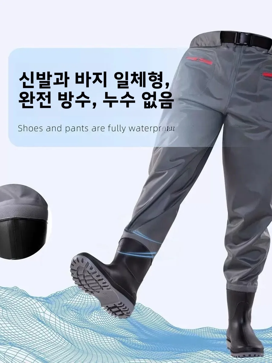 남성용 방수 웨이딩 팬츠 전신 낚시 장비 옥스포드 천 나일론 원단 UPF100+ 자외선 차단 봄 가을 여름
