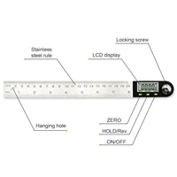 Digital Angle Finder Protractor, Angle Finder Ruler with 7inch/200mm Angle Measuring Tool for Woodworking/Carpenter/Construction 2