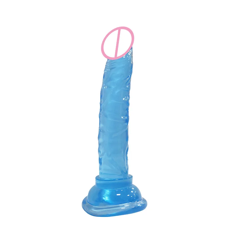 Vagina G Spot Massager Anal Plug Soft TPE Female Masturbator Realistic Penis Sex Toys For Women Men Animal Dildos Transparent